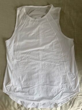 Lululemon Sculpt Tank- White- Size 8